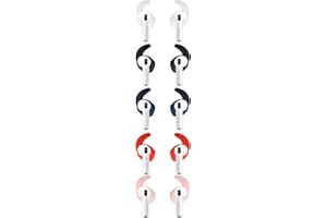 kwmobile Earbud Hooks Compatible with Apple Airpods 4 - Set of 5X Earphone Holders for Running - Multicolor