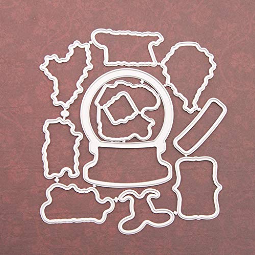 Merry Christmas Seal Stamp with Cutting Dies Stencil Set DIY Scrapbooking Emboss
