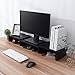 SUPERJARE Monitor Stand Riser, Adjustable Screen Stand for Laptop Computer/TV/PC, Multifunctional Desktop Organizer – Blackthumb 3