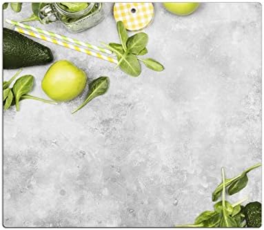 Hob Cover, Glass Cutting Board, Splash Guard, Kitchen Gadgets! Apple Avocado Smoothie HA619947119 Panel kit! (1x 60 x 52 cm / 2X ca. 23,6 x 20,5 inches)