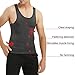 TopTie Men's Slimming Body Shaper Compression Shirt, Shapewear Sculpting Vest Muscle Tank-Black-L
