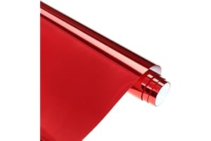HTVSTD Red Metallic HTV Vinyl Roll - 12"*8ft Red Metallic Heat Transfer Vinyl Red HTV Iron On Vinyl HTV Vinyl for Garments T-Shirts Compatible with Silhoutte Cameo Or Cricut