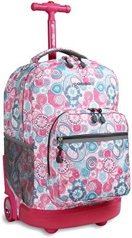 Amazon Com J World New York Sunrise Rolling Backpack Blue Raspberry One Size Kids Backpacks