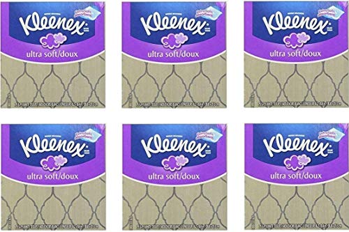 Kleenex Ultra Soft Facial Tissues, Thick and Absorbent & Strong 75, 3-PLY White Facial Tissues, 6 Cu - //coolthings.us
