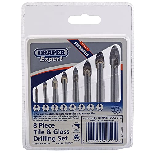 Draper 48221 Expert Tile and Glass Drilling Set (8 Pieces)