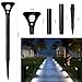 Hallomall Solar Lights Outdoor, Solar Path Lights with Motion Sensor, Solar Landscape Lights or Solar Garden Lights for Yard/Patio/Garden/Walkway/Driveway-2Pack