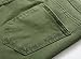 Qazel Vorrlon Men's Army Green Skinny Ripped Slim Fit Stretch Designed Destroyed Denim Jeans