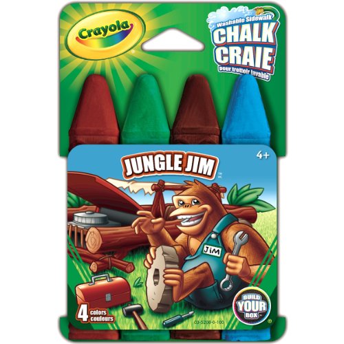 Crayola Build Your Box Jungle Jim Chalk (4 Count)