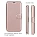 Style4U LG G6 Case, LG G6 Plus Case, Slim Fit Premium Durable Leather Protective Wallet Case with Card Cash Slots, Flip Cover, Secure Magnetic Closure, Kickstand for LG G6 with 1 Stylus (Rose Gold)