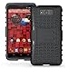MAXX Case, iThrough Stand Function Dual-layer TPU & Plastic Protection Cover Carrying Case for Motorola Droid MAXX XT1080M (Black-)
