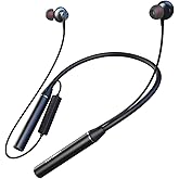 Wireless Bluetooth Earphones, ENC, ANC, 4mic, 5.4L, Noise-Cancelling, Waterproof, Low Delay, up to 100Hrs Playtime for Android & iOS. for Gaming, Sports, Gym, Running, laptops, Best Audio (Black)