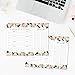 Hadley Designs - Pink Floral Weekly Meal Planning Calendar Grocery Shopping List Magnet Pad for Fridge, Magnetic Family Pantry Food Menu Board Organizer, Refrigerator Eat Dinner Notepad