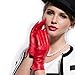 MATSU Simple Sytle Women Winter Warm Lambskin Leather Gloves 7 Colors M9022