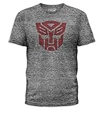 Transformers Autobots Logo Adult Heather Gray T-Shirt (Adult XX-Large)