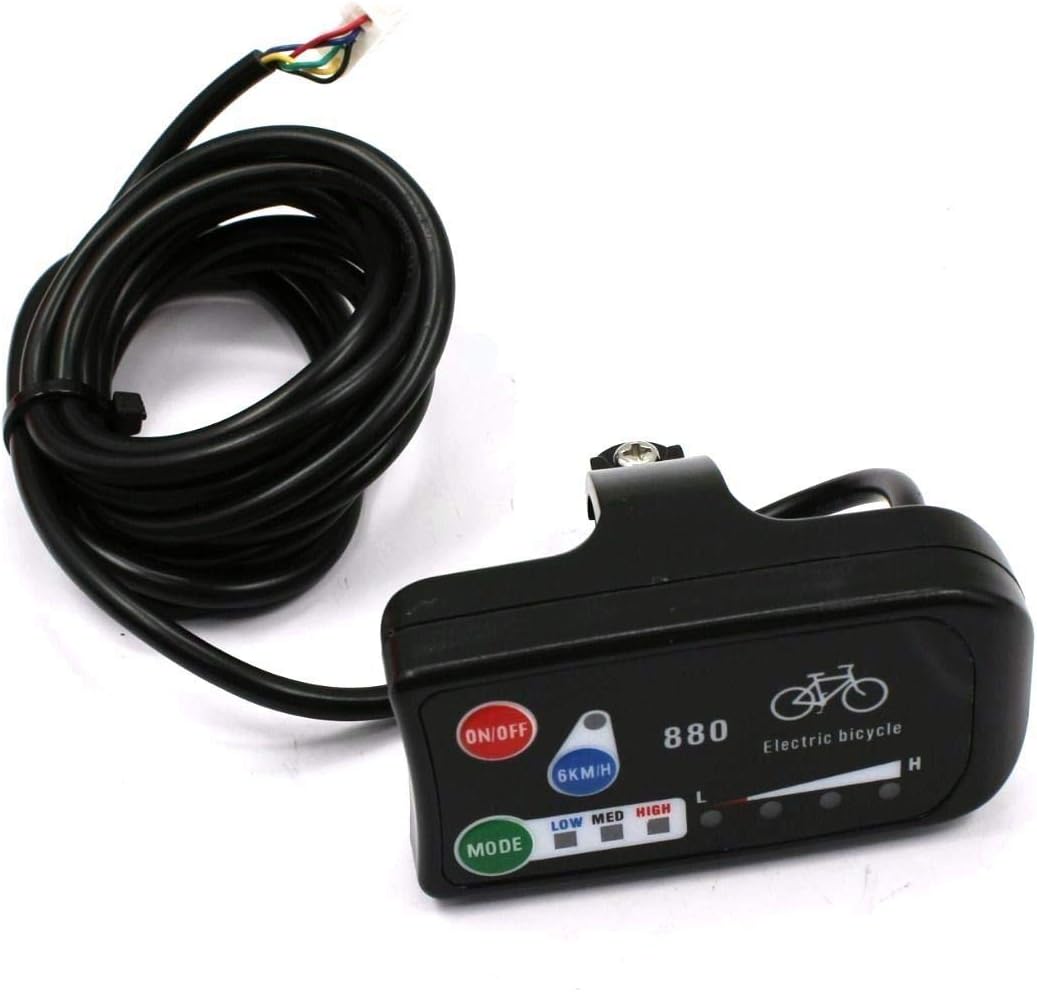 Domilay Affichage à LED 24V 36V 48V VéLo ÉLectrique KT LED LED 880 E