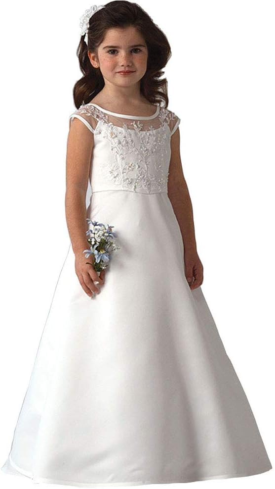Birthday Parties Pageant Dresses Lace Applique Flower Girls' Dress Beaded Ball Gown