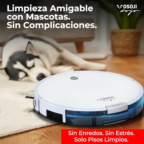 OSOJI Robot Aspiradora y Trapeador 3 en 1 - Aspirador Robótico - Dojo Duo 990 - Conexión WiFi, Filtro HEPA, Poderoso Sistema de Succión, Ultrasilenciosa