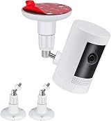 PAIKUU 2Pcs Ring Camera Wall Mount Adhesive Screwless 360° Adjustable view 1