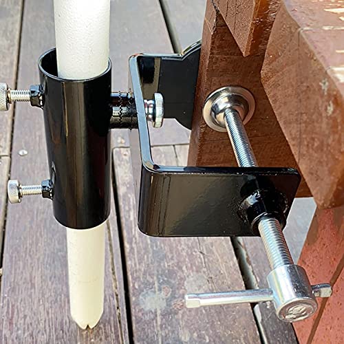 JINHAN Outdoor Umbrella Clamp Steel Patio Umbrella Holder Attaches