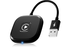 Wireless Carplay Adapter, Converts Wired to Wireless Carplay Adapter for iPhone, Plug & Play, Stable Connection, No Delay for