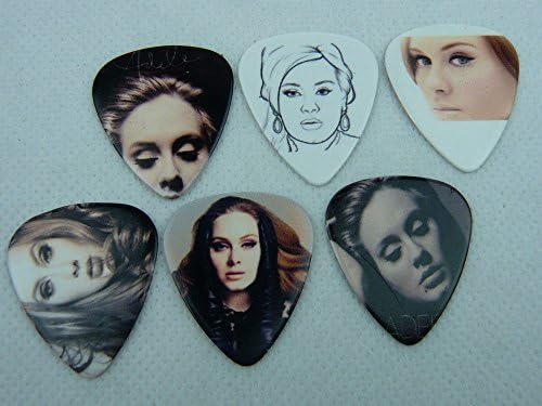 Guitar Picks Rock Band pop stars Color Printing 2-side 0.71mm, 6 Pcs