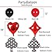 Casino Party Decoration Supplies Set: Casino Balloons,Black, Red,White Latex Balloon with Casino Confetti for Casino Theme Party,Las Vegas Themed Parties,Casino night,Poker Events