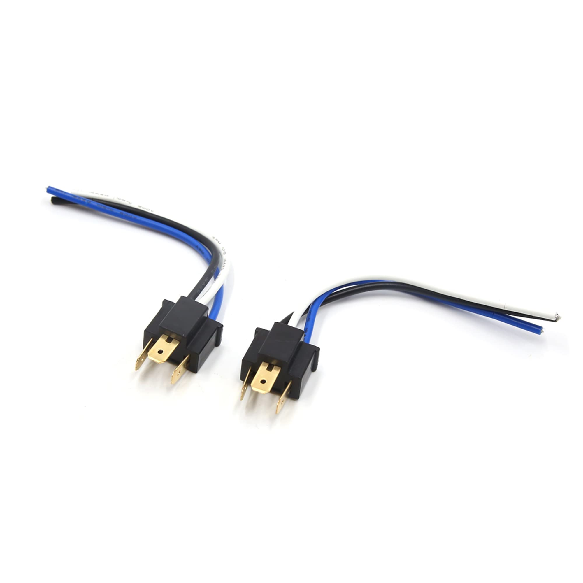 sourcingmap 2pcs H4 LED Bulb Car Fog Light Male Wiring Harness Socket Connector