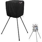 Baseball Pitching Machine Cover | Softball Pitching Machine Cover with Ball Delivery Device | Heavy-Duty Weatherproof Protection | Fits Single-Wheel & Multi-Speed Models | Indoor/Outdoor Use