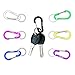 WAPAG Carabiner Clip, 2 inch Small Carabiner, Aluminum Mini Carabiner for Keys, Small Items, Daily Life, Camping, Hiking, Running (Color)
