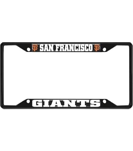 SF Giants License Plate Frame - 3D Raised San Francisco Team Pride Car Accessory