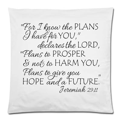 Jeremiah 29:11 Cushion Case Square Pillowcase with Uganda Ubuy