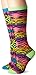 3C4G It Takes Two Knee Socks, Neon Bright Animal Prints, Shoe size 13-6