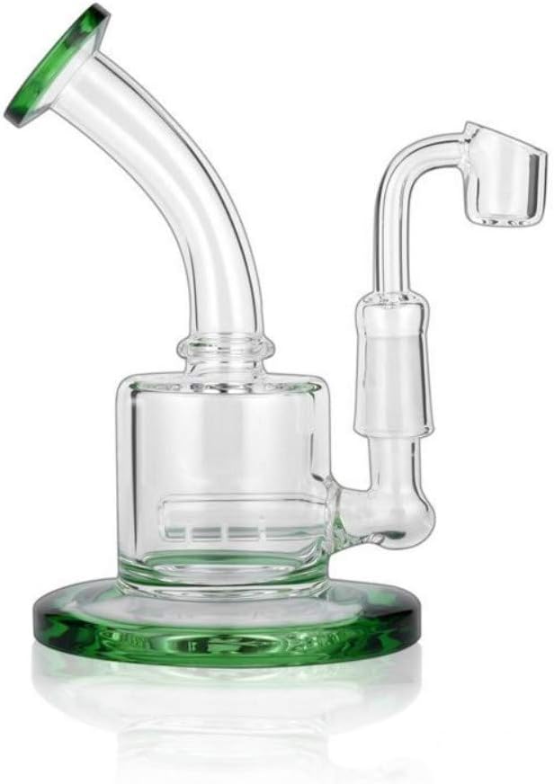 Dolores Guy 6 Inch Hand-Made Small Size Green Glass Craft with Filter