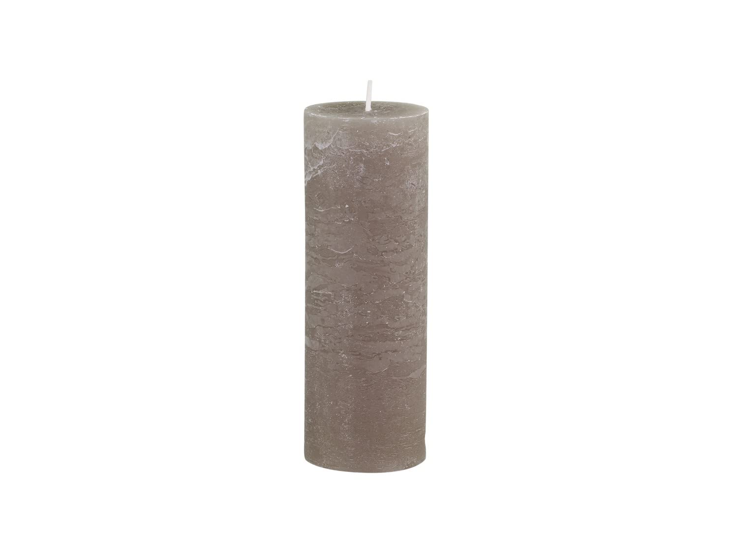 Chic Antique Macon Rustic Pillar Candle in Various Sizes Antique Altar Candle 100% Paraffin Long Burning Time (Linen, 20 x 7 cm) — image 1