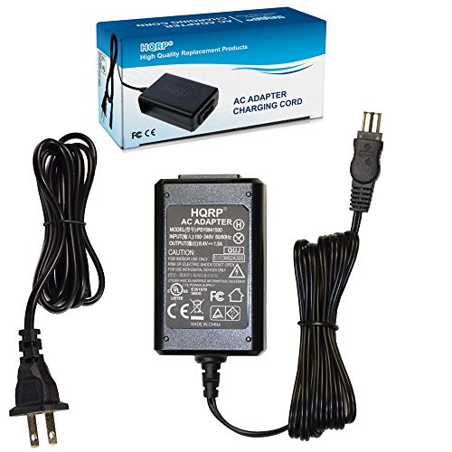 HQRP 8.4V AC Adapter Charger for Sony AC-L10 AC-L15 HandyCam CCD-TRV108 CCD-TRV118 CCD-TRV128 CCD-TRV138 CCD-TR748 CCD-TR748E CCD-TR648 CCD-TR648E CCD-TRV238 CCD-TRV238E Camcorder + Euro Plug Adapter