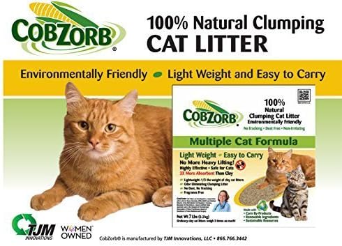 Cobzorb 100 Percent Natural Clumping Cat Litter by Cobzorb
