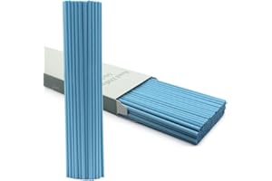 Posinda 100PCS Reed Diffuser Sticks, 8 Inch Rattan Fiber Sticks Essential Oil Aroma Diffuser Sticks,Long-Lasting Diffuser Replacement Sticks (Blue)