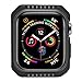 Pierre Case Compatible with Apple Watch Case 44mm, Shock Proof Protective Rugged Smartwatch Cases Scratch Resistant Bumper Cover Replacement iWatch Series 5 4 44mm (Black)