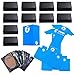 1000 ct TCG Card Seelves Bulk - Clear Matte Black - Acid Free Deck Protector Standard Card Sleeves Cord for Collectible Gaming Cards by DeElf