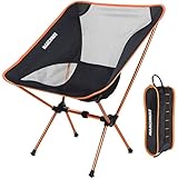 MARCHWAY Ultralight Folding Camping Chair, Portable Compact for Outdoor Camp, Travel, Beach, Picnic, Festival, Hiking, Lightweight Backpacking