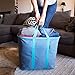 CleverMade Collapsible Laundry Caddy - Black Charcoal 1 Pack 64L / 17 Gal - Foldable Storage Organization Container Clothes Room Storage Solution