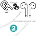VIMVIP Fluorescence Strap Compatible for AirPods iPhone Xs/iPhone 7 Airpod Fashionable Fluorescence Sport Serise [Transparent + Green Fluoresence] Compatible for AirPods (2 Pack)