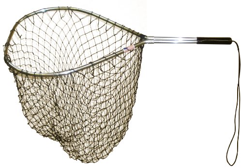 Ranger Trout and Bass Landing Net (11-Inch Handle, 14 x 18 1/2-Inch Peardrop Hook, 24-Inch Net Depth)