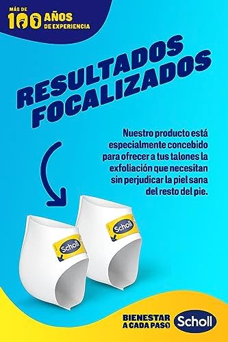 Máscara esfoliante para calcanhar scholl expert care - clinicamente comprovada para eliminar a pele seca e endurecida - 1 par