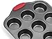 Elite Bakeware Nonstick Muffin Pan with Silicone Handles, Cupcake Maker, 2 Pans
