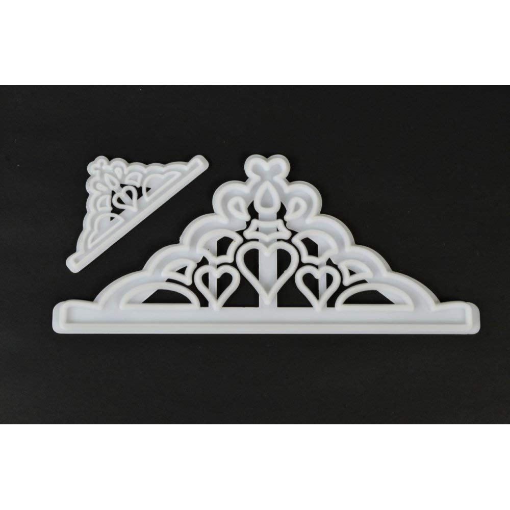 FMM Cutter Tiara Fondant Icing Cutting Tool For Cake Decoration - Set of 2