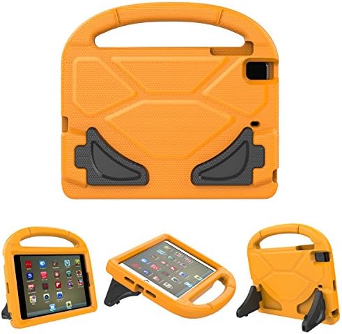 iPad Mini Case, iPad Mini 2 / Mini 3 / Mini 4 case, Ubearkk [Shockproof] Case Light Weight Kids Friendly Case Super Protection Cover Handle Stand Case for Apple iPad Mini 1 / 2 / 3 / 4 (Orange)
