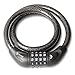 FireGear Rocks Self Coiling Resettable Combination Security Cable Lock - Heavy Duty Steel Braided - 3 feet Long + - Add to Cart Now!