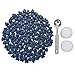 Yoption Blue Sealing Wax Beads - 150 Heart Shape Wax Seal Beads with Melting Spoon and 2 Candles