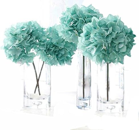 jinma Helen Ou@ 4 Pcs Artificial Hydrangea Flowers Great for Wedding and Home Decoration Blue 1